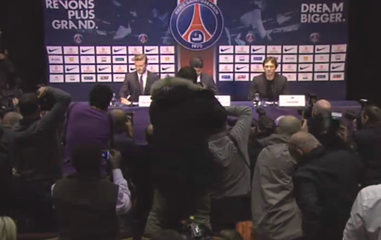 Fotboll, Paris Saint Germain, PSG, Ligue 1, Zlatan Ibrahimovic, David beckham